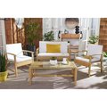 Safavieh Krissy Living Outdoor Sets, Natural & White PAT7711D